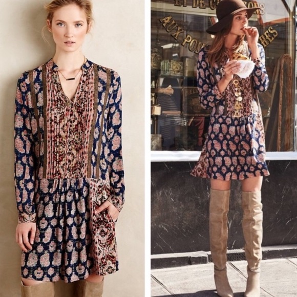 Anthropologie Tiny Paquette shirt dress size XS